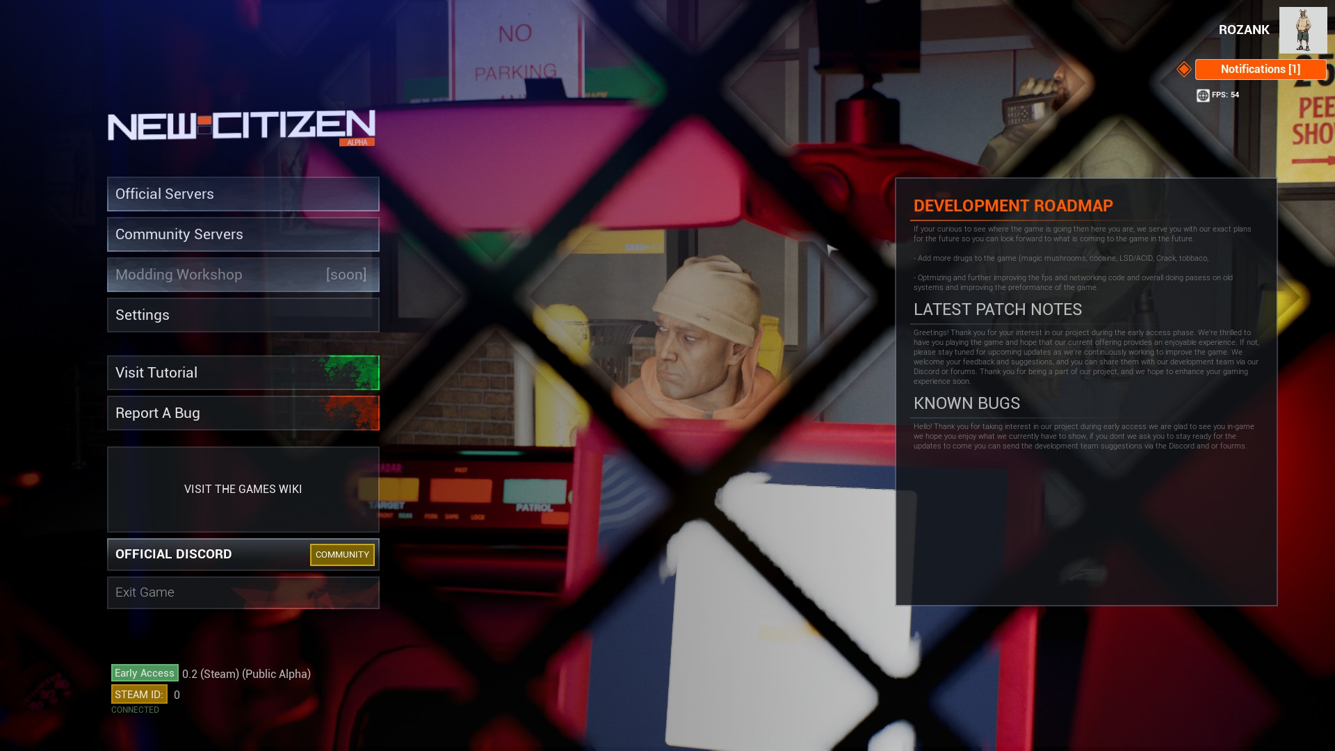 Holding Cell — Booking Interface
