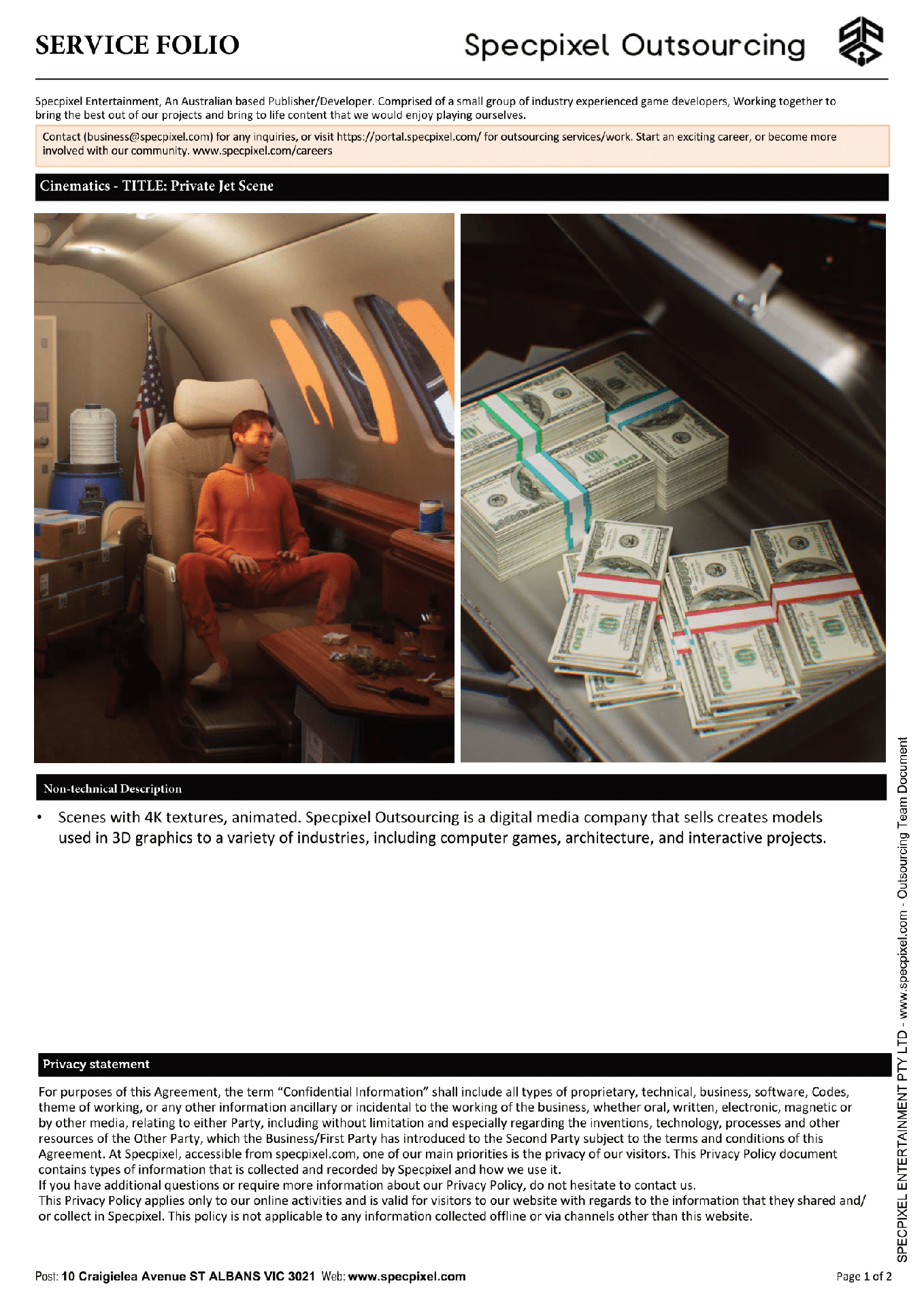 Private Jet Scene